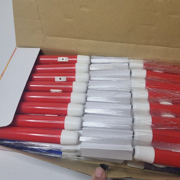 vintage optic magic wand new in box 48 pack blue and red fiber optic toy - Picture 3 of 6